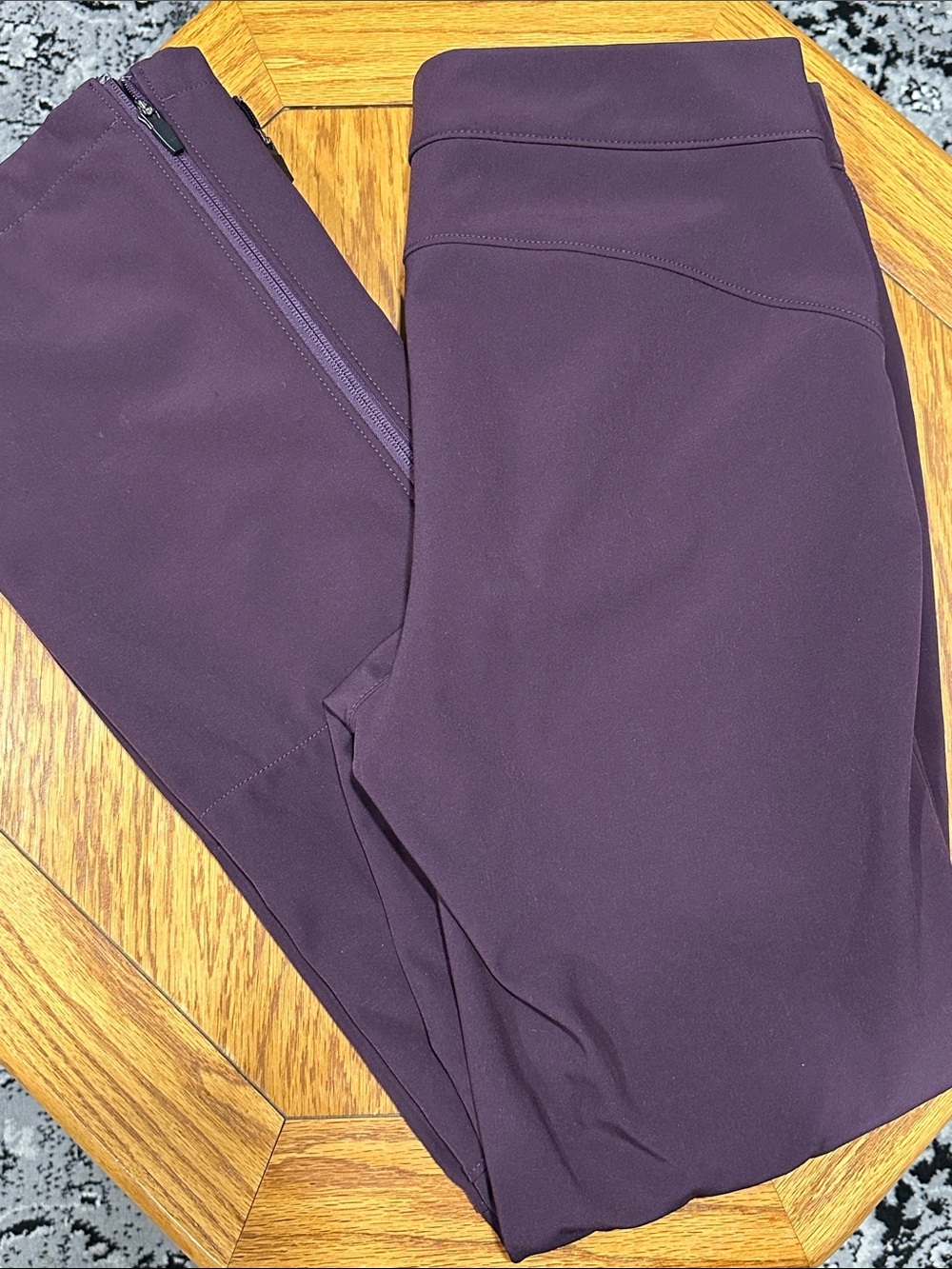 *EDDIE BAUER* Plum Active Ankle Zip Outdoor Hiking Pants Size Medium Tall